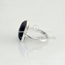 Handmade 925 Sterling Silver Ring, Wholesale Gemstone Bezel Ring In Silver Jewelry Exporters